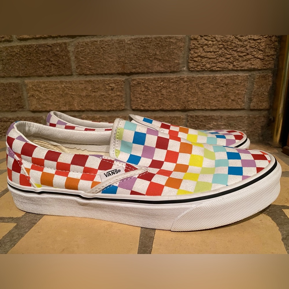 Rainbow Slip On Vans